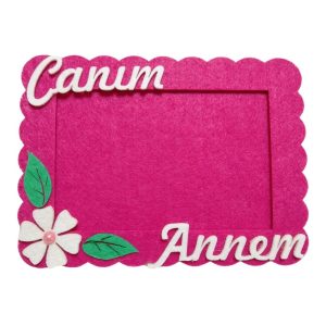 çerçeve canım annem fuşya 1