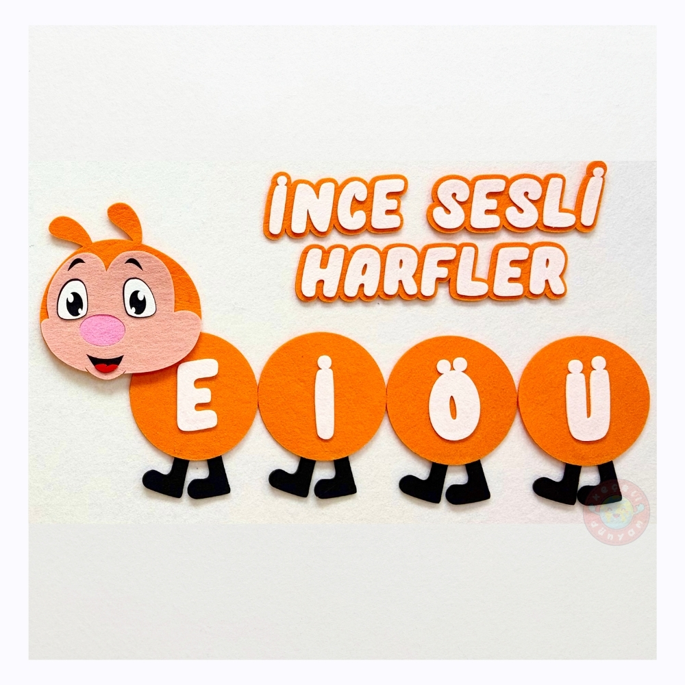 Sesli Harfler Panosu – Kalın ve İnce Sesli Harfler (4)
